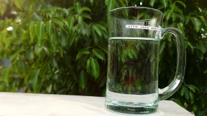 GELAS KACA TEBAL/GELAS GAGANG BENING/GELAS TEH TEBAL