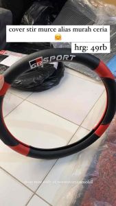 Murce Edition Cover Sarung Setir Mobil GR SPORT Universal Merah Sintetis