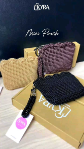 Dompet Rajut Koin Lucu Dua Ruang
