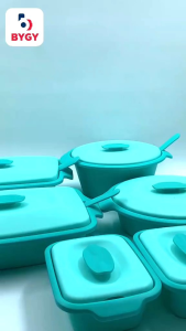 Wadah Saji AQUAMARINE SET Prasmanan Export Quality Tempat Kotak Makanan Piknik Isi 6 Set