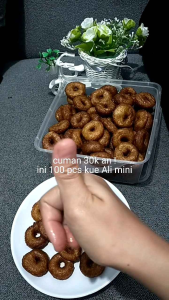 Kue Ali Agrem & Kue Cincin Gula Merah 100pcs