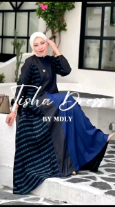 MDLY TISHA  Baju Dress Katun Turki Lux Tisha Dress By Mdly. Nazra Sha