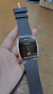 JAM TANGAN PRIA - BRAUN BUFFEL - TALI LEATHER - WARNA COKLAT