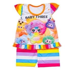 ชุดเด็ก (รหัสFA32) ชุดเซ็ทเด็ก เสื้อ+กางเกง เหมาะสำหรับเด็ก 4-12เดือน หรือไม่เกิน10กิโล ใส่สวยน่ารักมากค่ะ เด็กหญิง