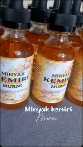 MINYAK KEMIRI MURNI FRESH HOMEMADE UNTUK MENEBALKAN RAMBUT  MENGURANGI RAMBUT RONTOK
