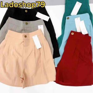 [Hoàn tiền Max 15%] Quần short tây lưng thun form đẹp vải đẹp 1 nút