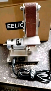 EELIC MES-775K Mesin belt sander mini electric diy polishing machine dengan 7 pilihan speed / kecepatan yang dapat disesuaikan