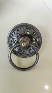 Tarikan Pintu Gebyok Kuningan Motif Gby 022 Antik 2 Pcs