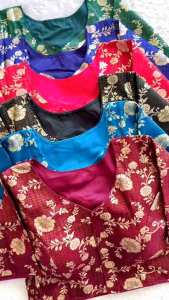 (PREORDER) LADIES ETHNIC TRADITIONAL SAREE BLOUSE WITH BEAUTIFUL DESIGN SUITABLE FOR ALL TYPE SAREE