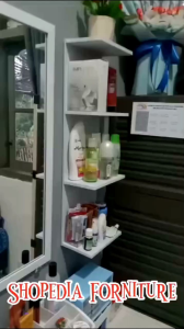 Rak Dinding Gantung Minimalis Aesthetic Modern Multifungsi Serbaguna Rak Susun Hiasan Dinding Elegan