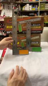 ALLWAYS ฉากวัดไม้ สแตนเลส ยาว10นิ้ว และ 12 นิ้ว ให้เลือก ไม้บรรทัดฉาก หน้าใหญ่