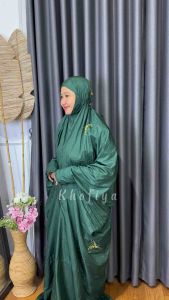 Mukena Parasut Terusan Loufie Travelling Bordir Adem Jumbo