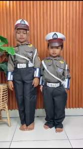 ONE SET FULL SERAGAM PROFESI ANAK ANAK POLANTAS/SABHARA/POLISI BERKUALITAS TK PAUD