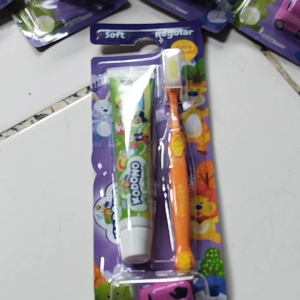 KODOMO PAKET sikat gigi dan pasta gigi anak anak FREE mainan