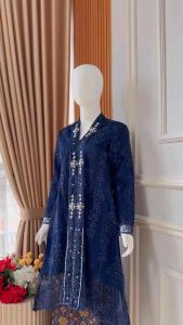 AC>> Tunik Airin Terbaru - Kebaya Modern Rok Songket - Baju Wisuda - Pakaian Melayu By Aulia C049