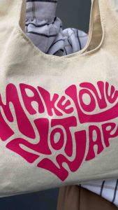 Mottychua - ToteBag Kanvas Ghea ToteBag Wanita Sekolah Kerja Motif Lucu Lucu