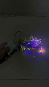 ไฟประดับ ไฟกระพริบ LED ไฟตกแต่งบ้าน เสียบไฟบ้าน 220v ไฟคริสมาส ไฟตกแต่ง led ไฟตกแต่งห้อง 100L กระพริบ กันน้ำ สีขาว วอร์ม คละสี