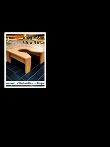 Kursi Toilet Lansia & Portable Kayu Ukuran 45x45x35cm