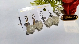 Hijabnur1 - Sepasang Anting Hijab Manik Mote Handmade
