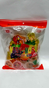 Tiwi Mosy-Mosy Fruit Sip Sweet Flavored Jelly (24 Pieces Per Pack) with Straw