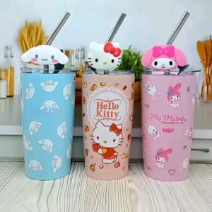 Botol Minum Hello Kitty / Gelas Botol Kuromi / Tumbler My Melody / Botol Cinnamoroll Sanrio