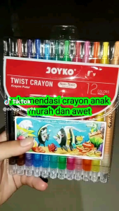 Crayon Joyko 24 Warna krayon putar 24S / Oil Pastel Krayon putar l