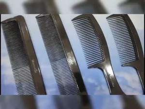 Sisir Rambut Hitam Marcella 21cm: Sisir Gangang Hitam Panjang