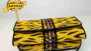 Dompet Wanita Kulit Pari Duri Motif Harimau Macan