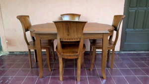 KURSI MAKAN CLASSIC KIPAS JATI  JEPARA