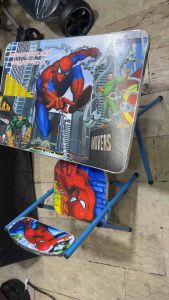 Table and chair set Metal and Polister cushion Folding Multipurpose Educational Table & Chair Set