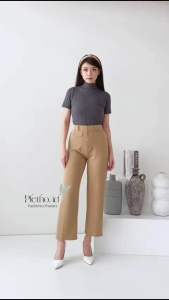 ORO Pants Trouser Wanita - Celana Panjang Casual Formal - Loose Cullote Pants Highwaist - Anti Kusut