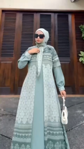 yona dress set hijab by DF colection