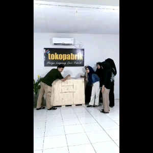 Olymplast Credenza Lemari Hias Lemari Laci Penyimpanan Kuat Kokoh dan Tahan Lama