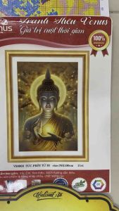 Tranh thêu kín Đức phật từ bi (phật thích ca) vs8003 kích thước 70 x 100 cm