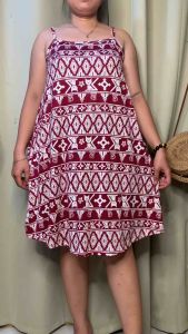 XL TO 2XL LUISA DUSTER SPAGHETTI STRAP MATERNITY DRESS WITH 2 SIDE POCKET
