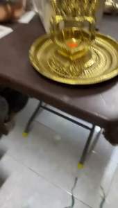 BRASS ASHTA LAXMI VILAKU WITH TADDU