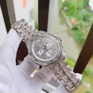 ĐỒNG HỒ NAM CHÍNH HÃNG Bulova 96C134 Quartz Crystal White Dial Swarovski Silver Stainless Steel For Men