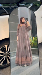 READY SIAP KIRIM SHERA SET LEBEL JASMINE SET SET HIJAB CERUTY BABYDOLL KOMBINASI TILE PREMIUM