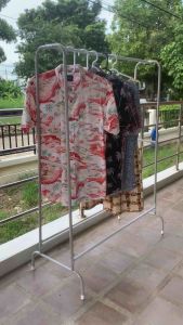 KANTAREEYA ราวตากผ้าทรง AT 41x96x130cm รุ่น KT-AT01 คละสี ราวแขวนผ้า ราวแขวนผ้ามินิมอล ราวแขวนผ้า 1.0ม. ราวแขวนผ้าคอนโด