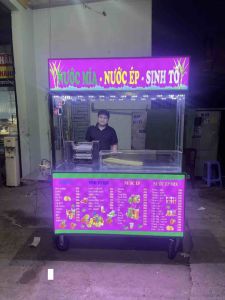 Xe nước mía mix vị trục ép 2 lô kim cương tạo bọt kết hợp nước ép sinh tố + mô tơ giảm tốc 1500w mới 100% mã NM -T006 miễn phí trang trí denled siêu sáng