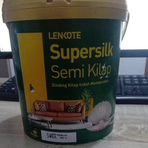 Cat Tembok Lenkote Supersilk Semi Kilap 25 Ltr & Cat Avian Tembok Anti Noda Supersilk 25ltr
