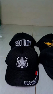 Topi Jaring Logo Security Satpam Banyak Model BKS