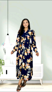 đầm maxi dài sang trọng lịch sự thanh lịch sz từ 40_60kg chất liệu lụa mango mềm mịn co dãn nhẹ mặc thoáng mát thấm hút mồ hôi và vải không nhăn..