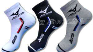 Paket 6 & 12 Pasang Kaos Kaki Sport Pendek Mizuno Pria Dewasa Olah Raga Motif Tebal