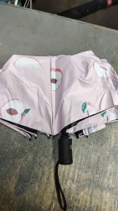 Korean UMBRELLA FOLDING  AUTOMATIC Coated OPEN/CLOSE FRUIT DESIGN