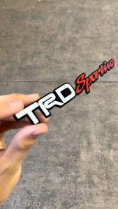 Emblem TRD SPORTIVO Timbul Ukuran 16 x 2cm Logo Bukan Stiker Biasa GZ