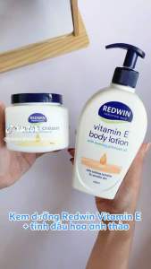 [MUA 1 TẶNG 1] Dưỡng thể Redwin Vitamin E Cream With Evening Primrose Oil 300 gam + Tặng 1 túi chườm giảm đau bụng