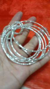 Six Coil Combination Ring Silver Bracelet Fashion Accessories Jewelry Rings