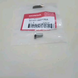 bolt hex 6x12 baut plat besi dudukan karet step cbr 150r cbu cs1 supra 100 verza 150 win tiger revo kcj supra fit new original honda satuan 92101060120A