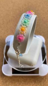 สร้อยข้อมือแฟนซีลายดอกเดซี่ ความยาวปรับได้